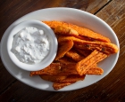 Phoenix Saloon's Sweet Potato Fries with Blue Cheese Dipping Sauce are a customer favorite!